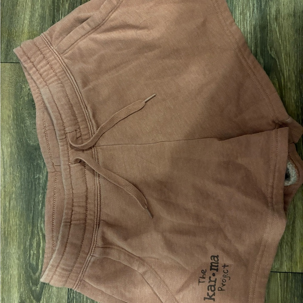 Pink sweatshorts- the karma project
